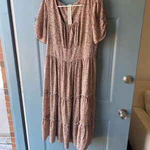 Floral Print Midi Dress